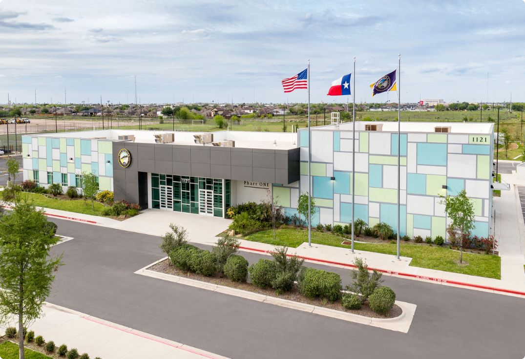 Pharr One Building: Community center in Pharr, Texas. Project Management construction by Brownstone