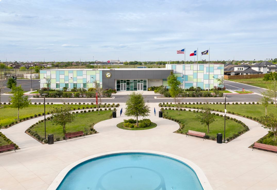 Pharr One Building: Community center in Pharr, Texas. Project Management construction by Brownstone