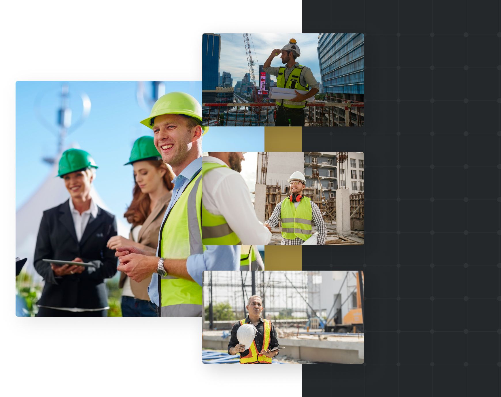 Construction Management services in RGV. Project managers working on construction building plan.