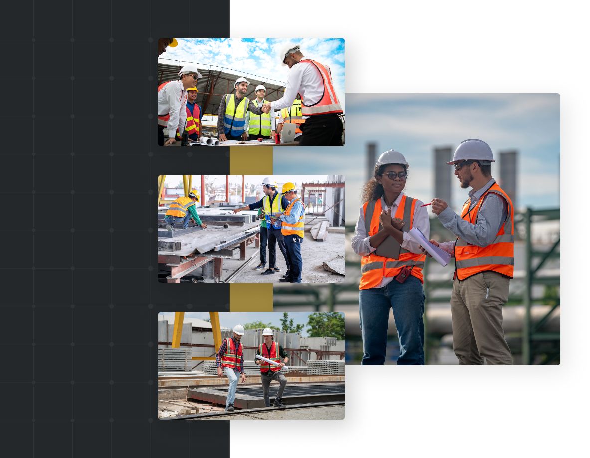 Management inspection for construction development.