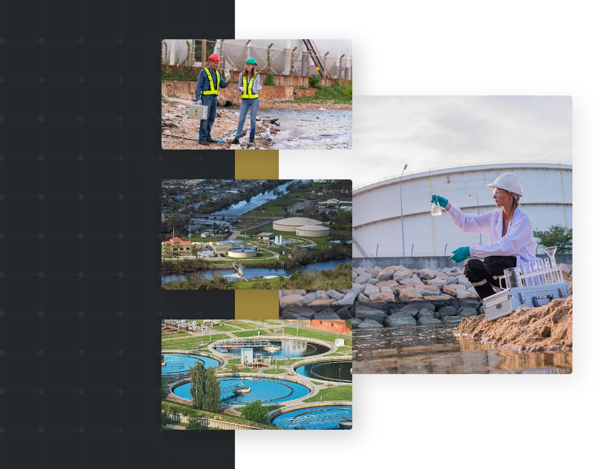 Full-Service Management for Water systems, waste water projects. Woman